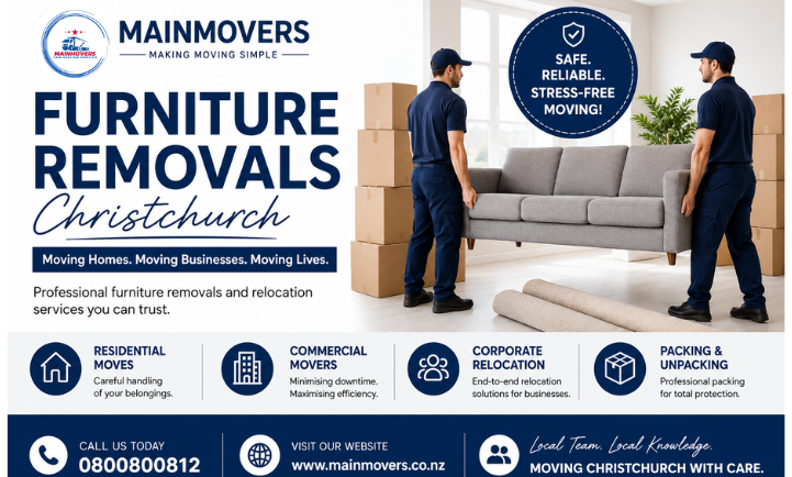 furniture removals Christchurch